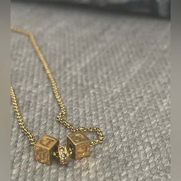 🔥DIOR Vintage Cube & Rhinestone Logo
Necklace🌸Adjustable🌸COA💯AuThEnTiC - Picture 3 of 9